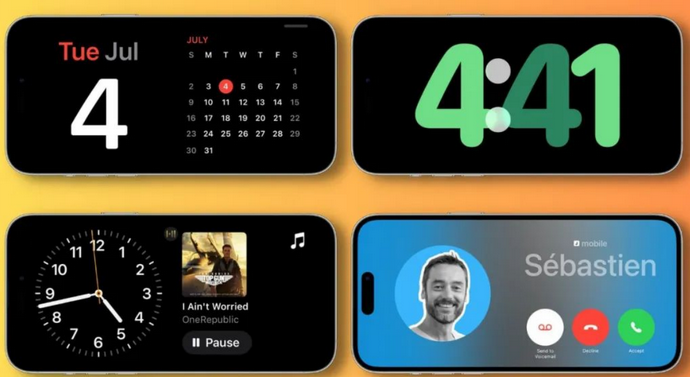 涞源苹果手机维修分享iOS17横屏充电待机显示有什么好处 