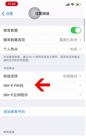 涞源苹果14维修网分享如何给iPhone14的SIM卡设置密码 