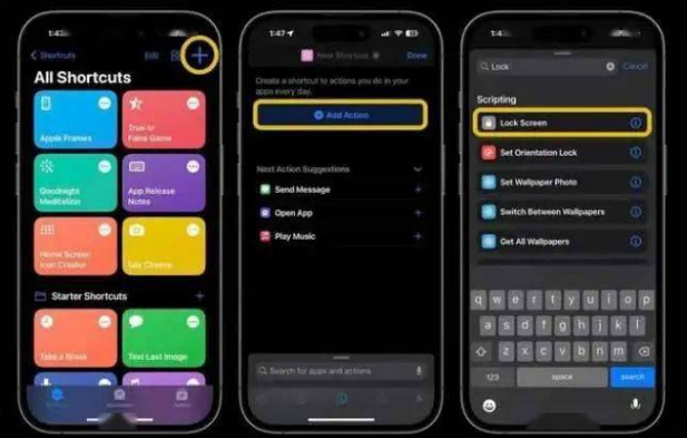 涞源苹果14锁屏维修店分享iPhone14升级iOS16.4后如何创建锁屏快捷方式 