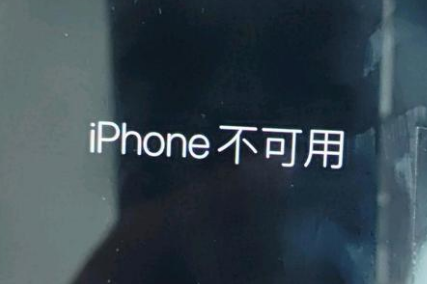 涞源苹果服务网点分享锁屏界面显示“iPhone 不可用”如何解决 